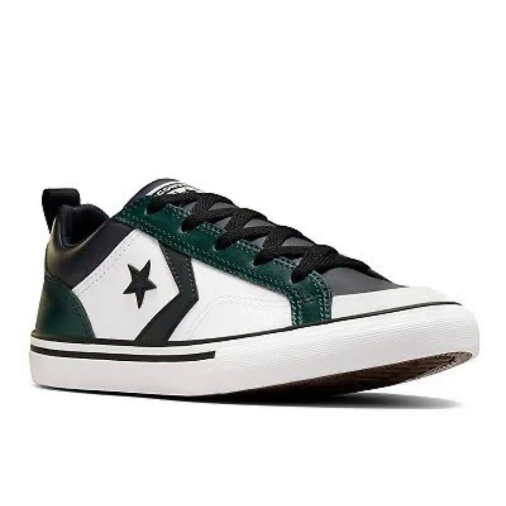NEW IN BOX Converse Pro Blaze Ox Green Envy Black White Low Sneakers Kids US 5